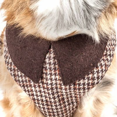 Image showing  Luxe Houndsome 2-in-1 Mesh Reversible Plaid Collared Adjustable Dog Harness and Leash