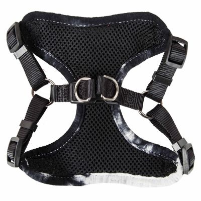 Image showing  Bonatied Mesh Reversible and Breathable Adjustable Dog Harness with Designer Neck Tie