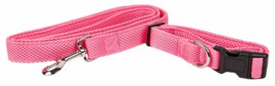 Pet Life Aero Mesh 2-in-1 Dual-Sided Comfortable and Breathable Adjustable Mesh Dog Leash and Collar