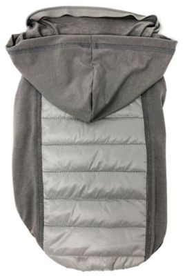 Pet Life Apex Lightweight Hybrid 4-Season Stretch and Quick-Dry Dog Coat with Pop out Hood