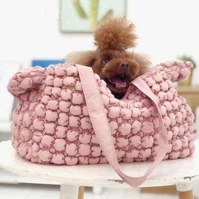 Image showing 5 th Pet Life Bubble Vogue Ultra-Plush Mesh Fashion Designer Pet Carrier, 14.56 in.