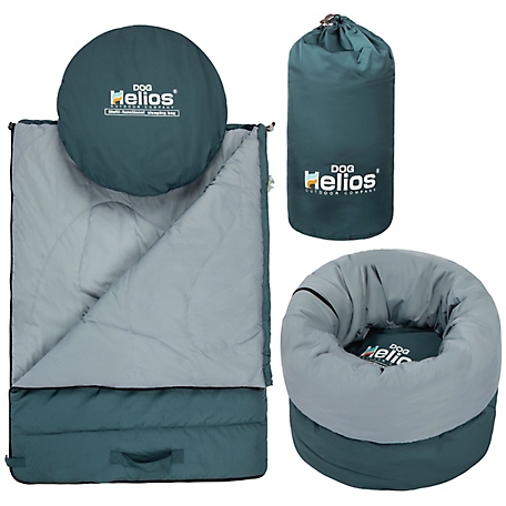 Dog Helios Switch-Back 2-in-1 Convertible Travel Mat and Rounded Camping Pillow Dog Bed