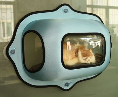 Image showing  Purr-View See-Through Suction Cup Cat Lounger and Bed