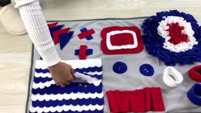 Image showing  Sniffer Snack Interactive Feeding Pet Snuffle Mat, Gray