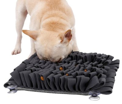 Image showing  Sniffer Grip Interactive Anti-Skid Suction Pet Snuffle Mat, Gray