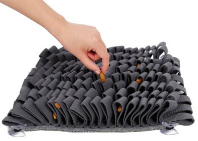 Image showing  Sniffer Grip Interactive Anti-Skid Suction Pet Snuffle Mat, Gray