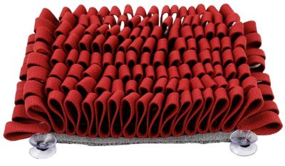 Pet Life Sniffer Grip Interactive Anti-Skid Suction Pet Snuffle Mat, Red