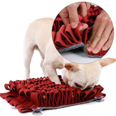 Image showing  Sniffer Grip Interactive Anti-Skid Suction Pet Snuffle Mat, Red