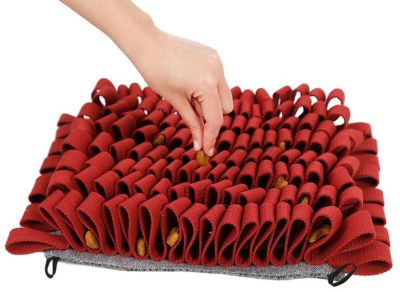 Image showing  Sniffer Grip Interactive Anti-Skid Suction Pet Snuffle Mat, Red