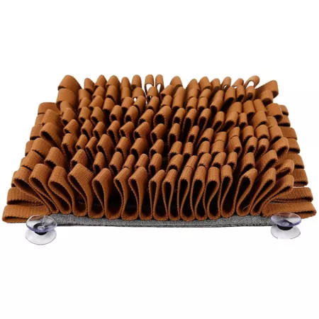 Pet Life Sniffer Grip Interactive Pet Sniffing Mat Non-Slip Brown Lick & Snuffle Mats