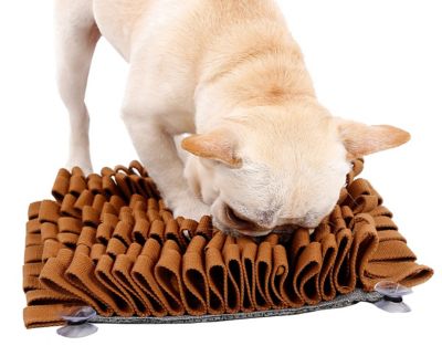 Image showing  Sniffer Grip Interactive Anti-Skid Suction Pet Snuffle Mat, Brown