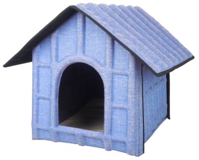 Pet Life Collapsi-Pad Folding Lightweight Indoor Polyester Travel Pet House with Inner Mat