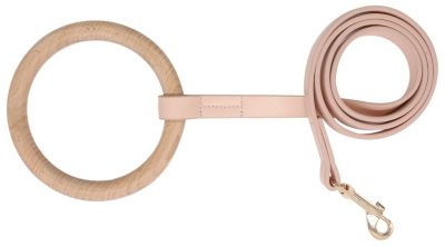Pet Life Ever-Craft Boutique Series Beechwood and Leather Designer Dog Leash