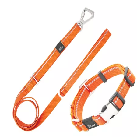 Pet Life Advent Outdoor Series 3M Durable 2-in-1 Reflective Leash and Collar for Martingale Training Dog Basic Leashes