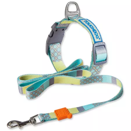 Touchdog Trendzy Printed Dog Leash and Collar 2 in 1 Matching Dog Basic Leashes