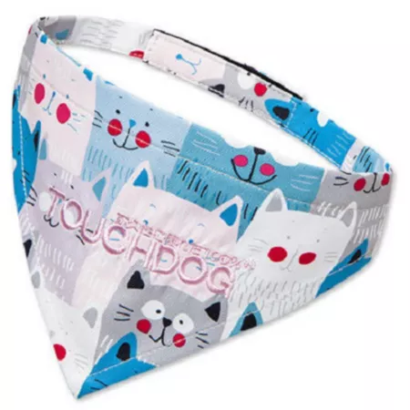 Touchdog Head-Popper Fashion Designer Printed Velcro Dog Bandana Dog Bandanas Ties & Accessories