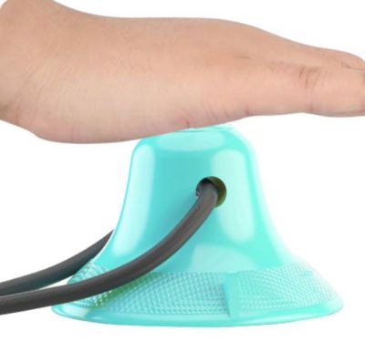 Image showing  Grip N Play Treat Dispensing Football-Shaped Suction Cup Dog Toy