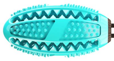 Image showing  Grip N Play Treat Dispensing Football-Shaped Suction Cup Dog Toy