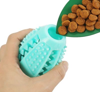 Image showing  Grip N Play Treat Dispensing Football-Shaped Suction Cup Dog Toy