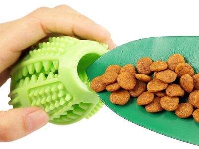 Image showing  Grip N Play Treat Dispensing Football-Shaped Suction Cup Dog Toy