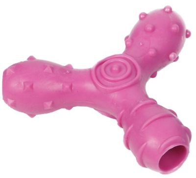 Pet Life Tri-Chew Treat Dispensing and Chewing Interactive TPR Dog Toy