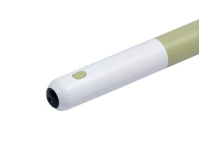 Image showing  3-in-1 Retractable and Extendable Feathered and Laser Wand Cat Teaser, Yellow