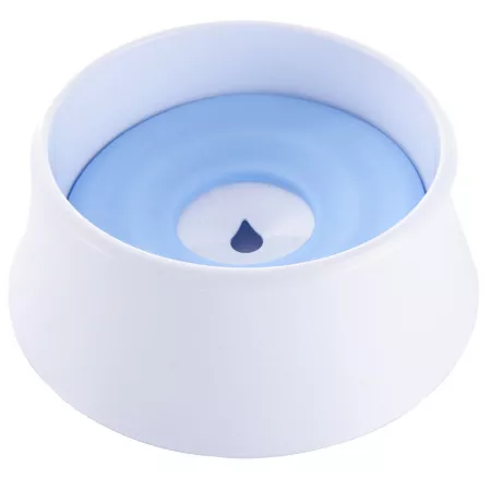 Pet Life Pud-Guard Anti-Spill Floating ABS Plastic Water and Feed Pet Bowl Pet Portable Water & Food Containers