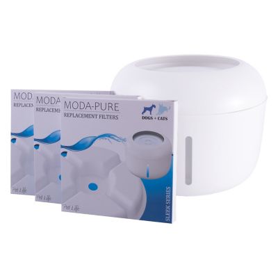 Image showing  Moda-Pure Polypropylene Filtered Dog and Cat Water Fountain Replacement Filters, 3-Pack