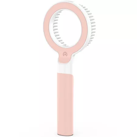 Pet Life WAGNIFY GR2PKMD Modern Multi-Directional 360 Degree Grooming Rake Comb Pink Pet Brushes & Combs