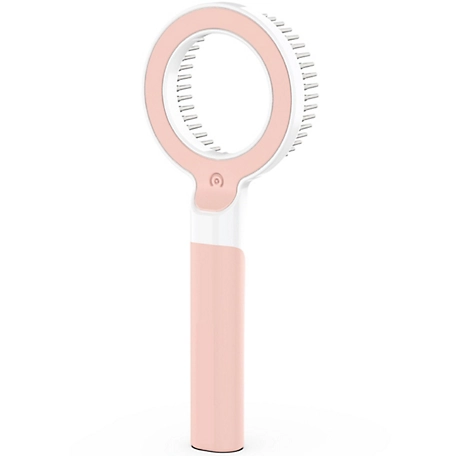 Pet Life WAGNIFY 360 Degree and Multi-Directional Modern Grooming Pet Rake Comb, Pink, GR2PKMD