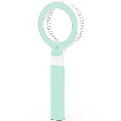 Pet Life WAGNIFY 360 Degree and Multi-Directional Modern Grooming Pet Rake Comb, Green, GR2GNMD