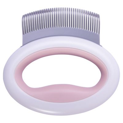 Image showing  Knuckler Handheld Travel Flexible Grooming Pet Rake Comb, Pink, GR6PK
