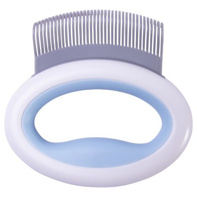 Image showing  Knuckler Handheld Travel Flexible Grooming Pet Rake Comb, Blue, GR6BL