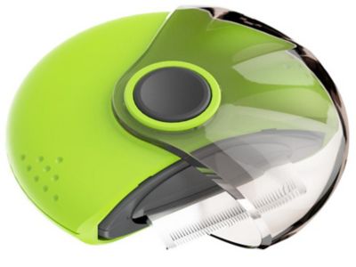 Image showing  Axler Triple Rotating Rake Deshedder and Dematting Grooming Pet Comb, Green, GR7GN