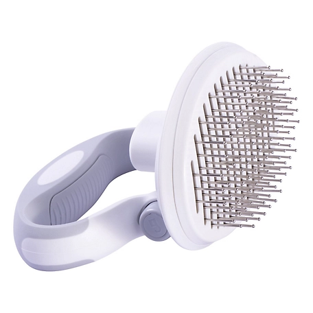Pet Life Gyrater Travel Self-Cleaning Swivel Grooming Pet Pin Brush, GR9