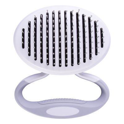 Image showing  Gyrater Travel Self-Cleaning Swivel Grooming Pet Pin Brush, GR9