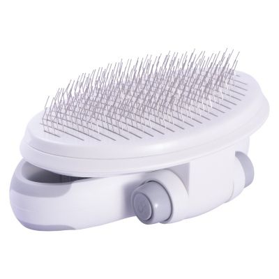 Image showing  Gyrater Travel Self-Cleaning Swivel Grooming Slicker Pet Brush, GR10