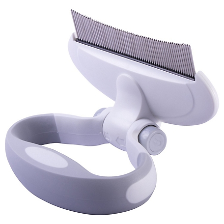 Pet Life Gyrater Travel Swivel Curved Pet Grooming Pin Comb, GR11