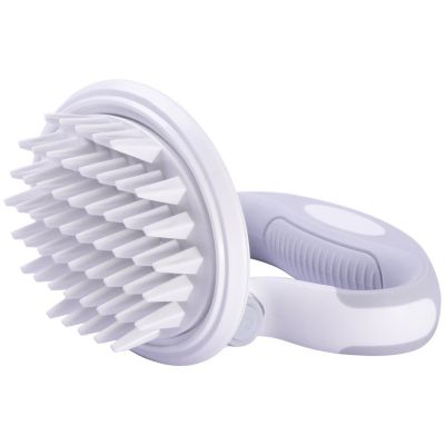 Pet Life Gyrater Swivel Travel Silicone Massage Grooming Pet Brush, GR12