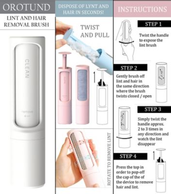 Image showing  Orotund Magical Lint and Pet Hair Removal Brush, Pink