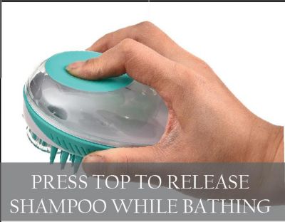 Image showing  Swasher Shampoo Dispensing Massage and Bathing Pet Brush, GR21GN