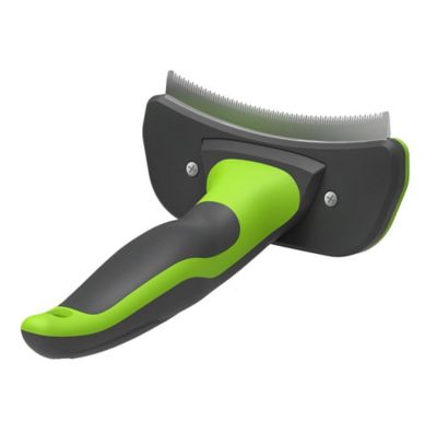 Image showing  Fur-Guard Easy Self-Cleaning Grooming Deshedder Pet Comb, Blue, GR24BL