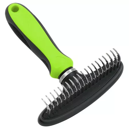 Pet Life Flex Series GR31GN Undercoat Grooming Rake Green Pet Brushes & Combs