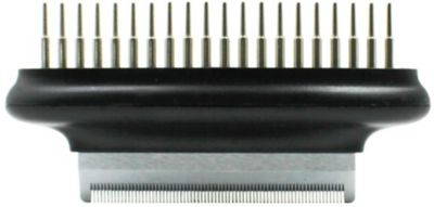 Image showing  Flex Series 2-in-1 Dual-Sided Grooming Undercoat Pet Rake and Deshedder, Green, GR33GN