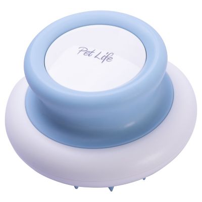 Image showing  Scwubba Handheld Bathing Brushing and Massaging Soft Flexible Grooming Pet Comb, Blue, GR34BL