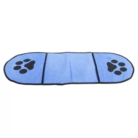 Pet Life Dry-Aid Quick Dry Microfiber Pet Bathing and Grooming Towel Blue Pet Bath Mats & Towels