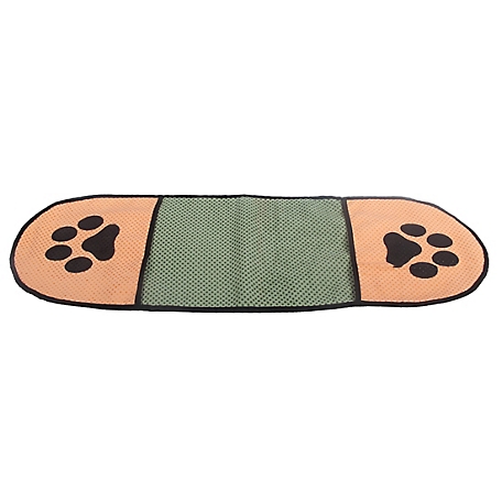 Pet Life Dry-Aid Hand Inserted Bathing and Grooming Quick-Drying Microfiber Pet Towel, Green