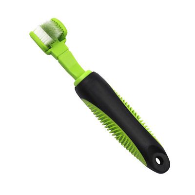 Pet Life Denta-Clean Dual-Sided Action Bristle Pet Toothbrush, Green, TB1GN