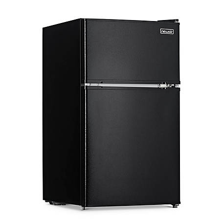 NewAir 3.1 cu. ft. Compact Mini Refrigerator with Freezer, Auto Defrost, Can Dispenser and Energy Star, Black