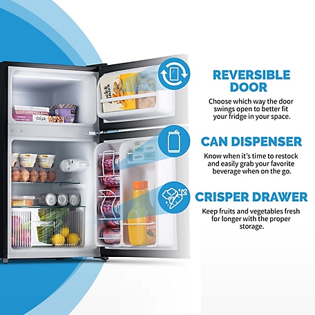 Black & Decker Compact Refrigerator Mini Fridge with Freezer,3.2 cu. ft.,  BCRK32W at Tractor Supply Co.